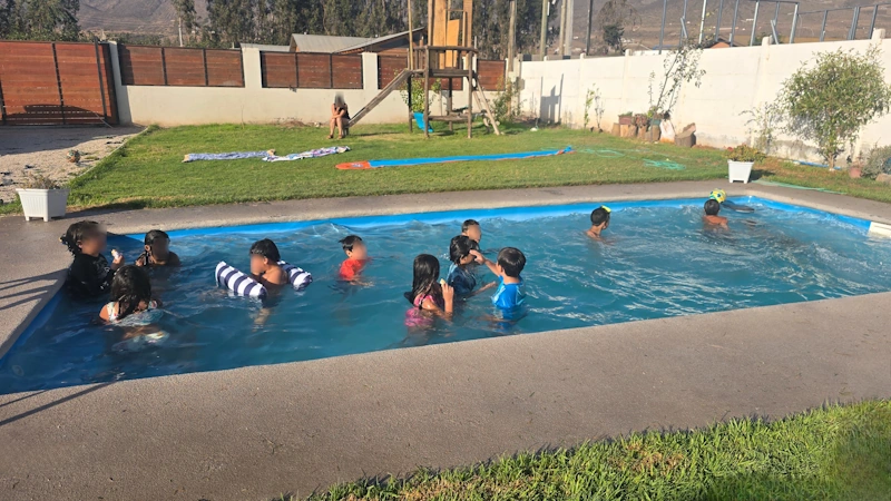 Piscina de 4x8 metros en El Refugio de Gabriela, Valle del Elqui
